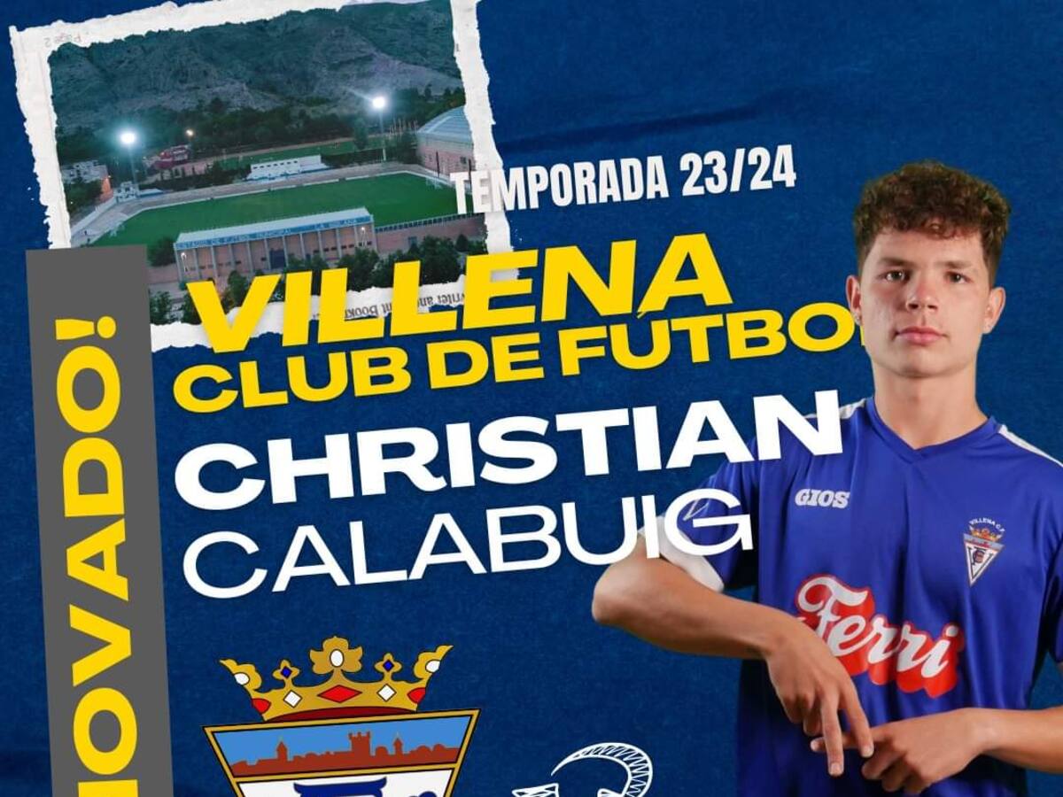 Más renovaciones en el Villena CF: Christian Calabuig y Nelson Ramos, siguen en el primer equipo