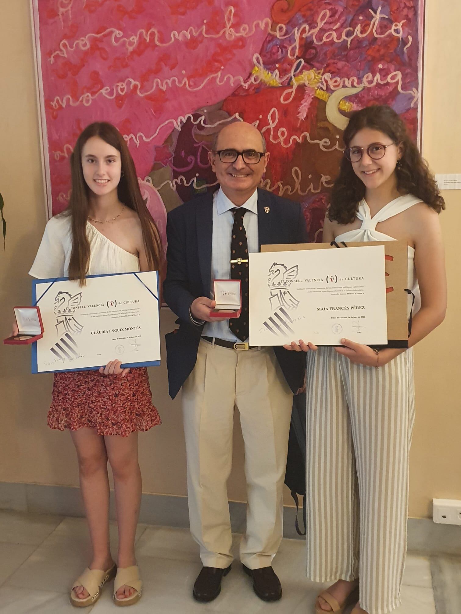 Maia Francés (a la dreta) amb Santiago Grisolia