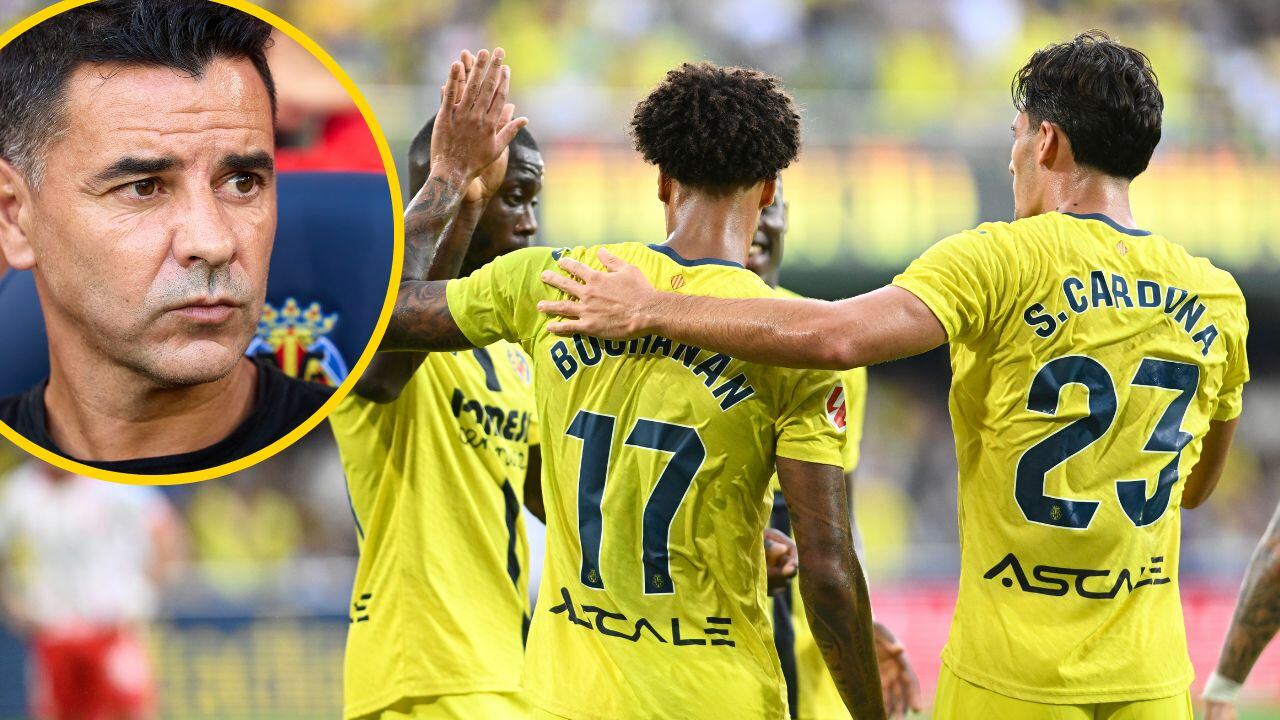 Los jugadores del Villarreal celebran un gol ante el Girona