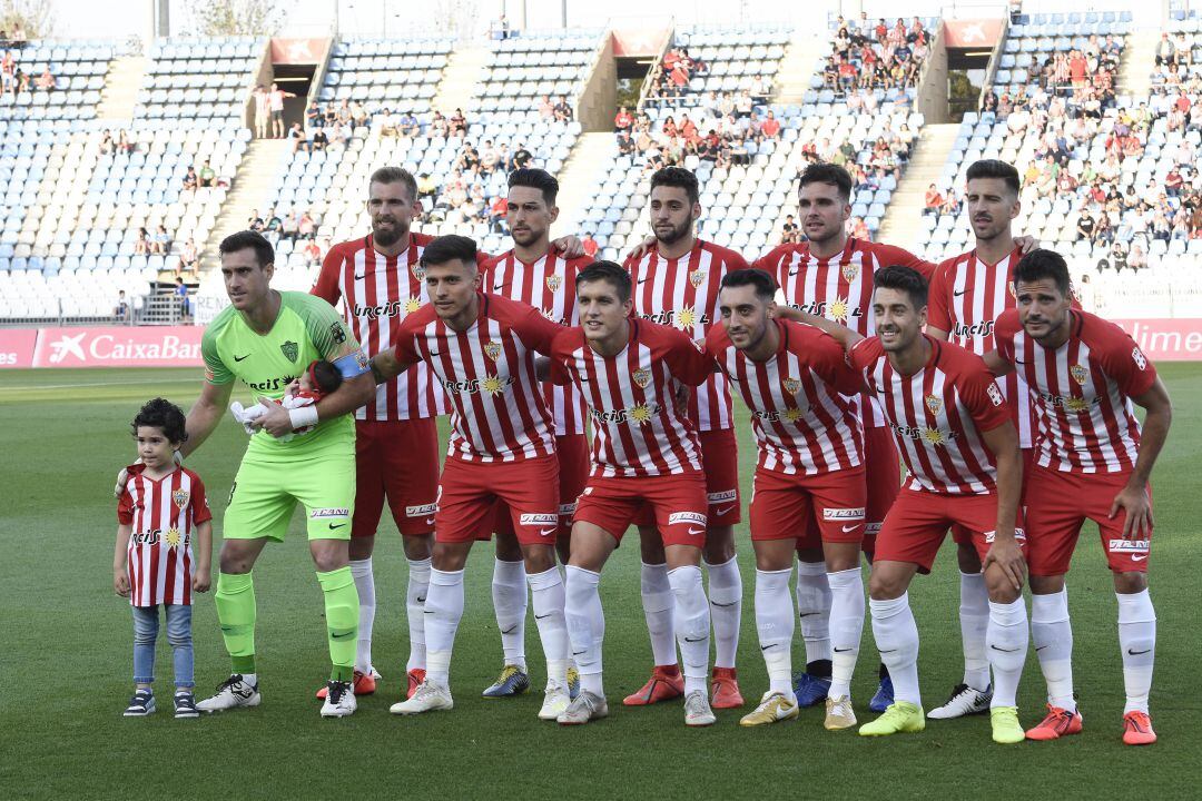 El último once de la temporada en el Almería.