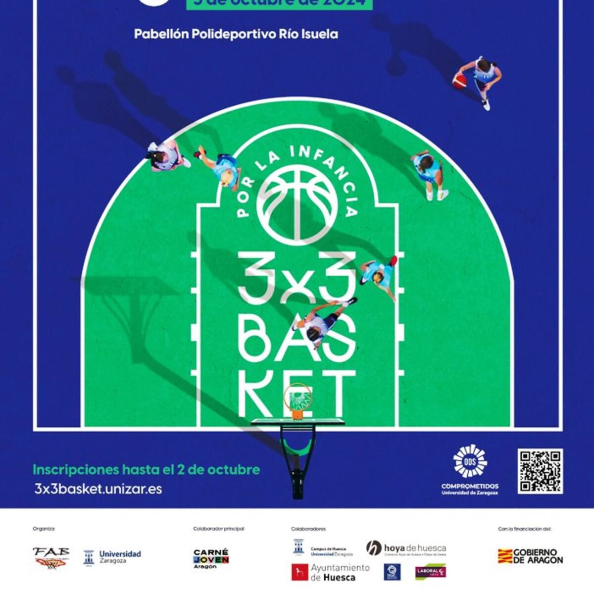 Basket 3x3 por la infancia en Huesca a beneficio de UNICEF