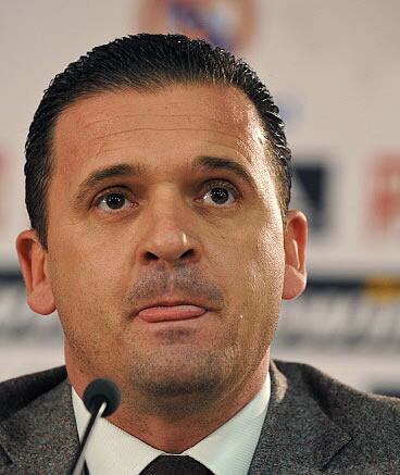 Mijatovic, durante la rueda de prensa de este lunes en el Santiago Bernabéu