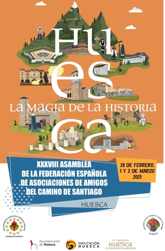 Cartel anunciador dela XXXVIII Asamblea de la Federación Española de Asociaciones de Amigos del Camino de Santiago