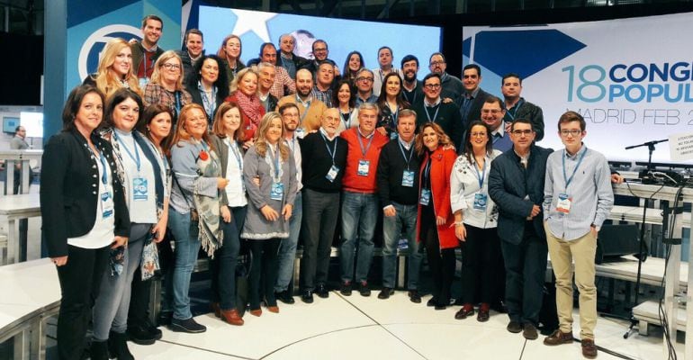 Miembros del PP de Jaén durante el último congreso popular.