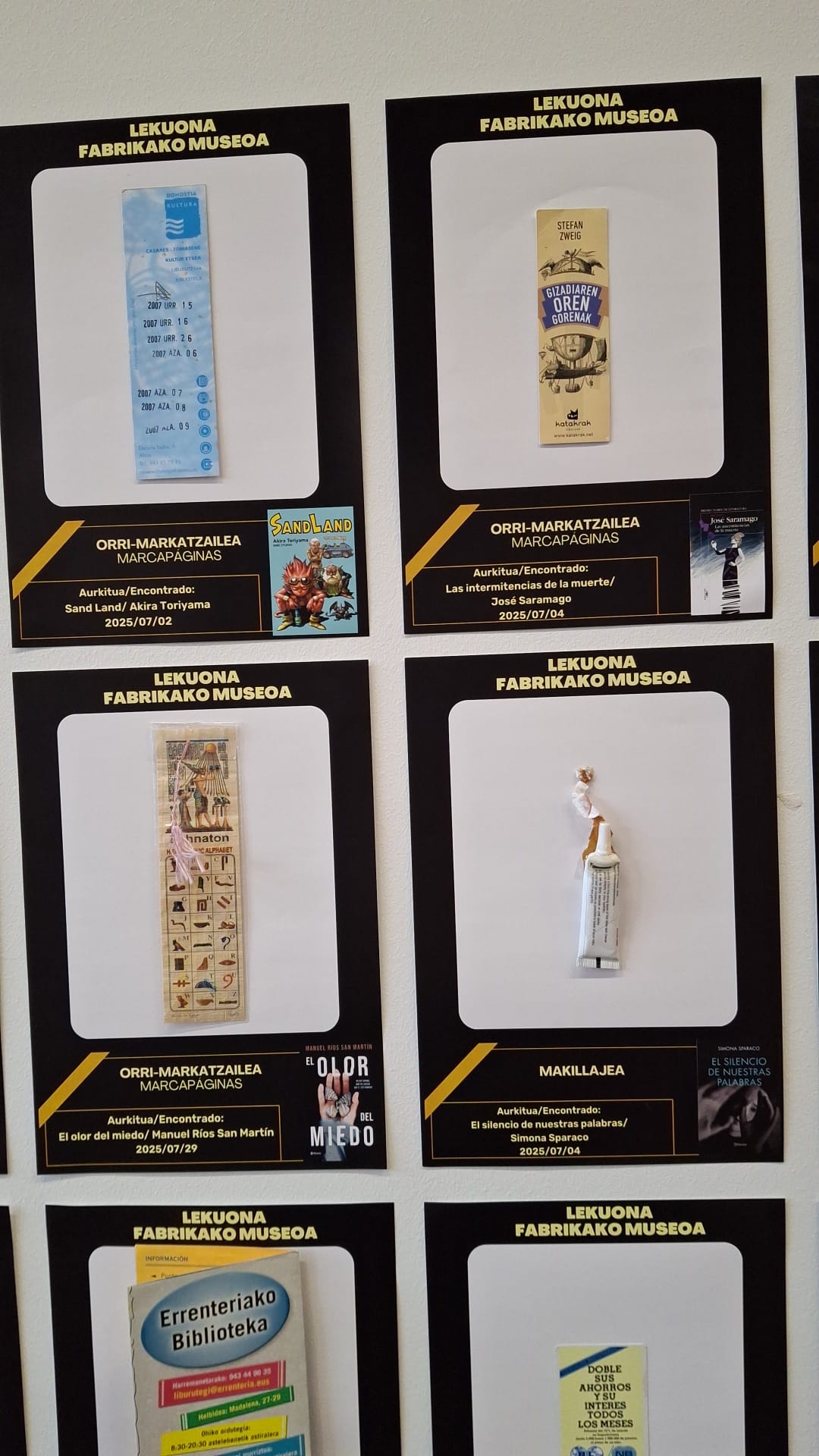 Muestra de 'Tesoros entre páginas'