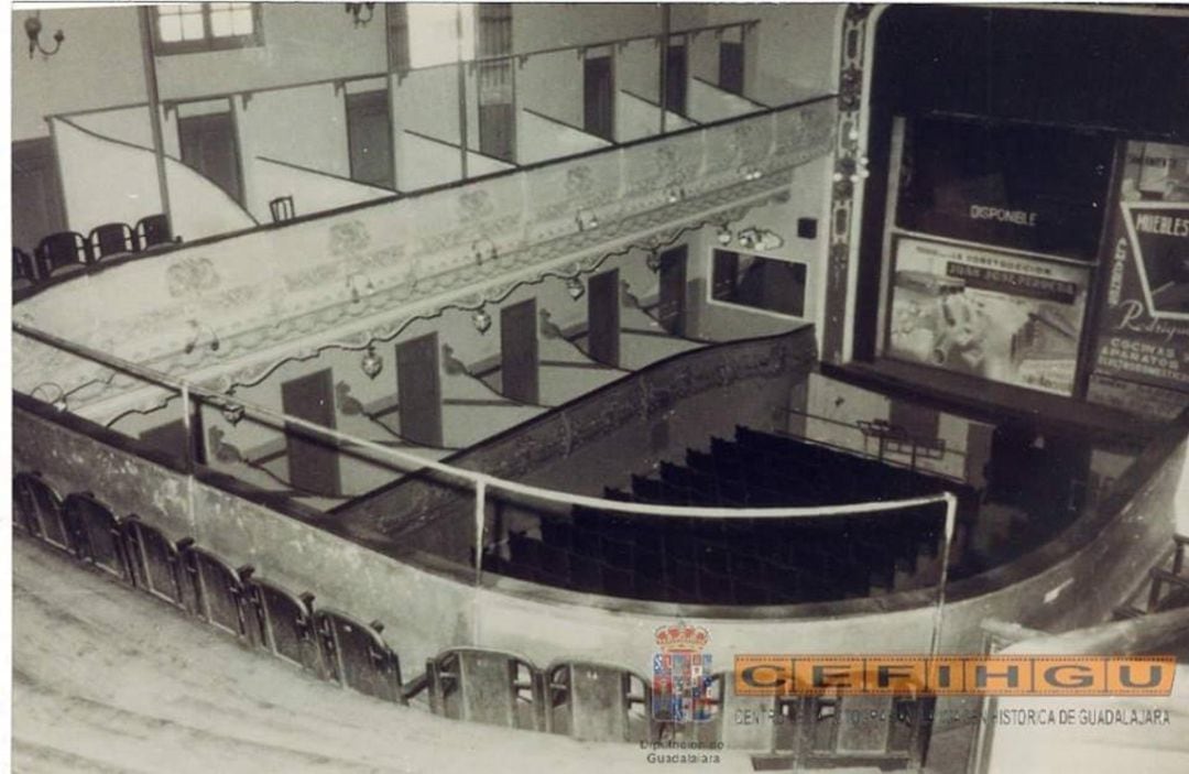 Interior del antiguo teatro Liceo de Guadalajara.