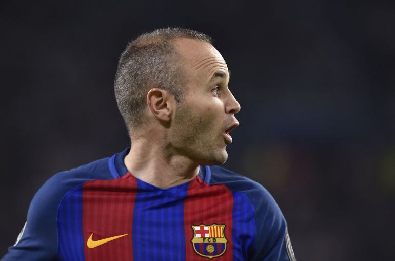 Iniesta, en el partido ante la Juventus