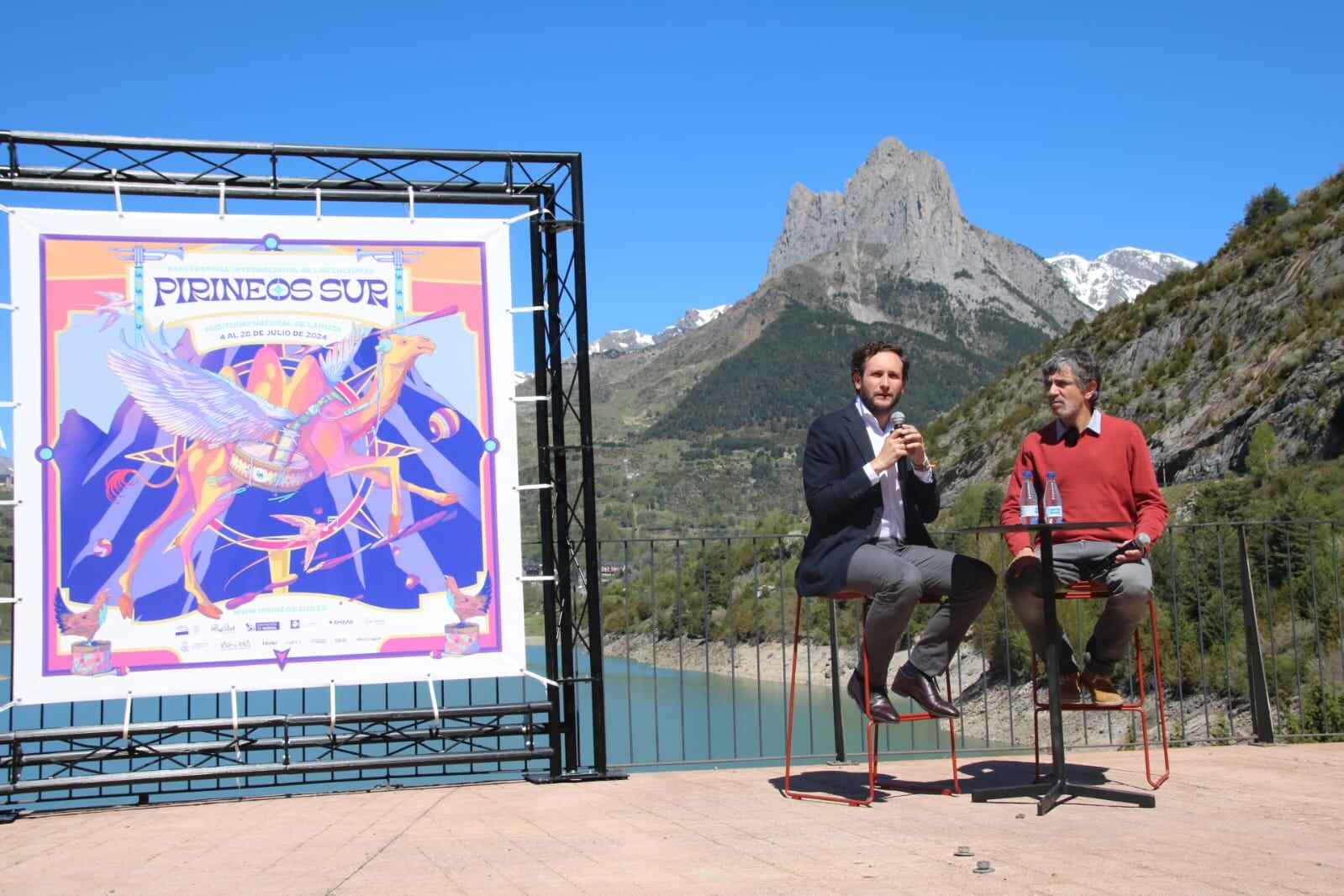 El presidente de la DPH y el director del festival presentaban esta edición en el auditorio natural de Lanuza