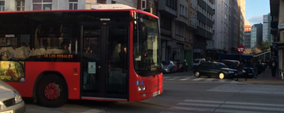 Autobus urbano en A Coruña