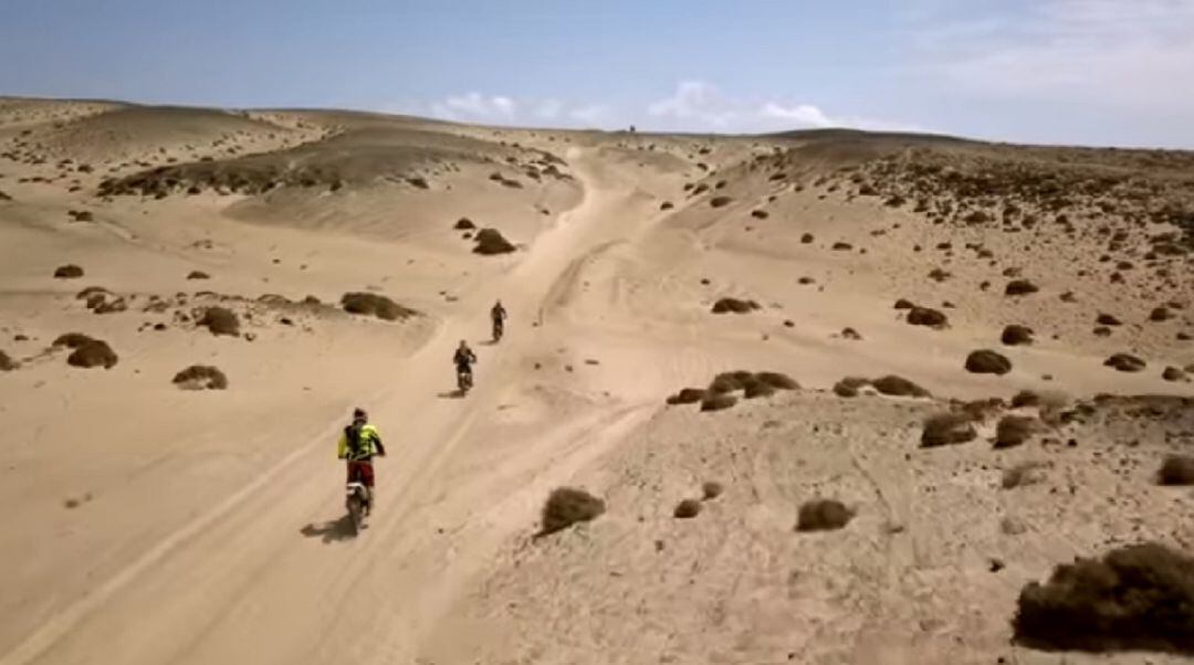 Fragmento de uno de los videos grabados en Lanzarote.