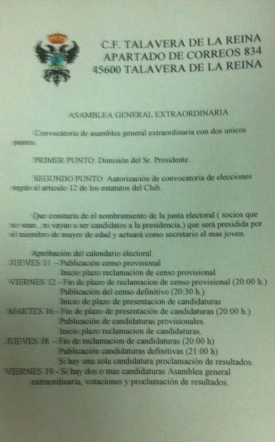 Calendario electoral