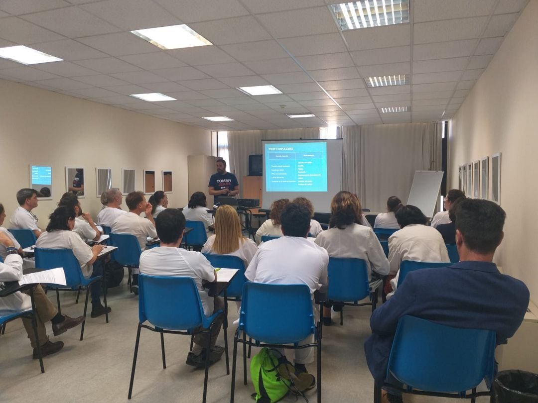 Un momento de la formación.