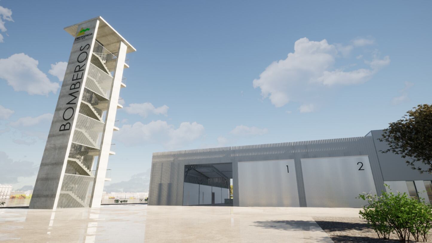 La imagen de la torre de entrenamiento, el emblema del Parque