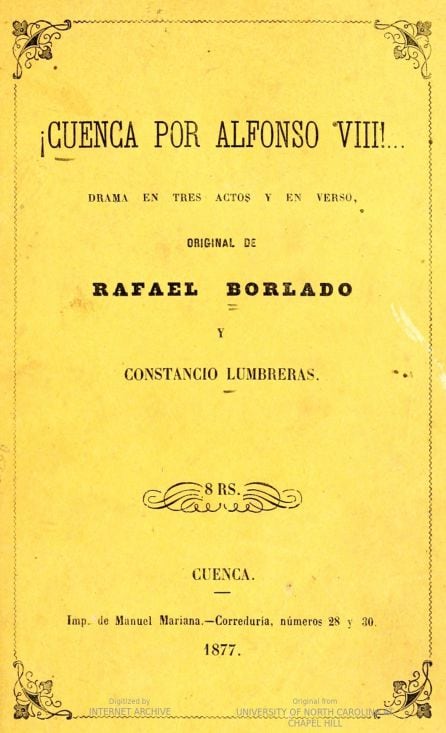 Portada del drama teatral.