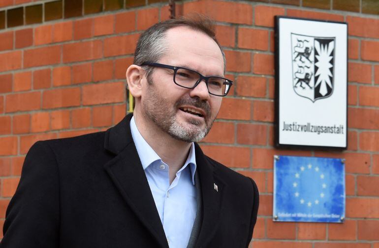 El vicepresident del Parlament, Josep Costa (JxCat) després de visitar Carles Puigdemont a la presó alemanya de Neumuenster