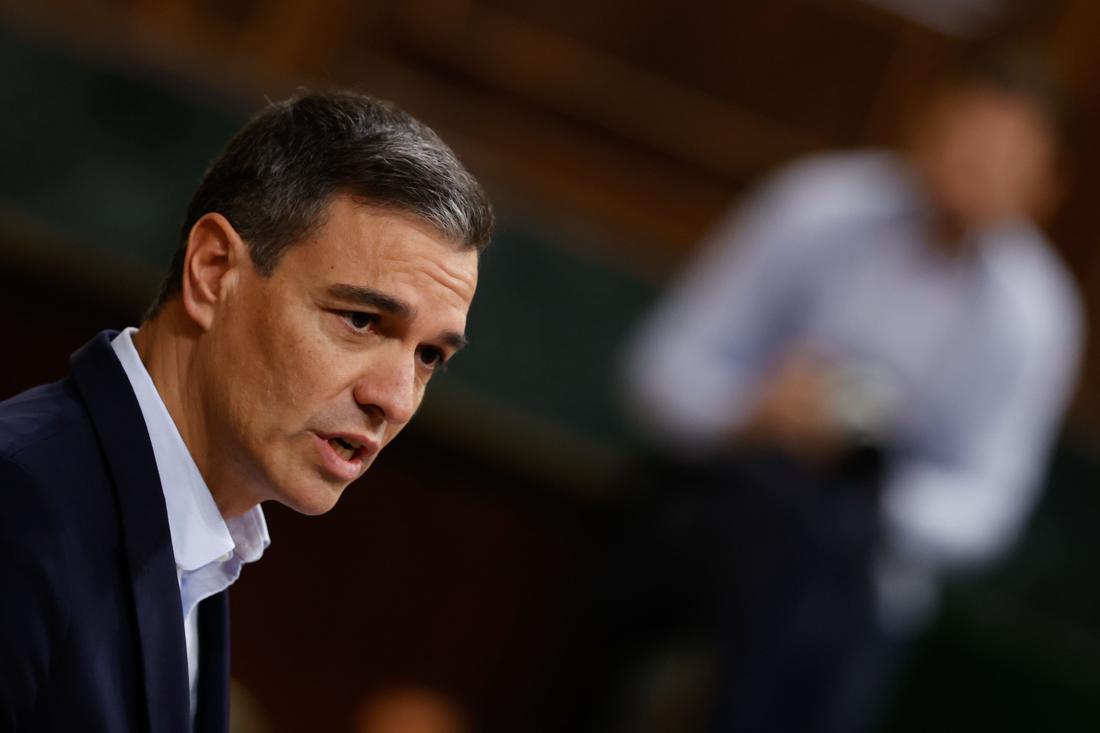 MADRID, 13/10/2022.- El presidente del Gobierno, Pedro Sánchez comparece este jueves en el Congreso para informar de las medidas económicas y sociales adoptadas ante la crisis provocada por la guerra en Ucrania y para dar cuenta de la reunión del último Consejo Europeo. EFE/ Javier Lizón