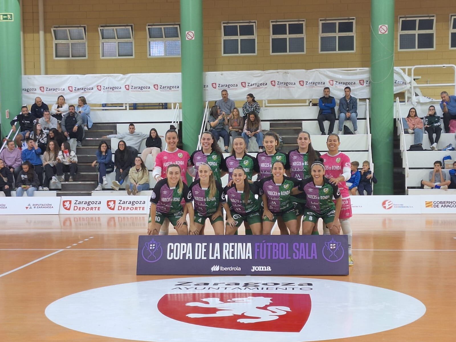 El Atlético Torcal en su primer partido en la Copa de la Reina
