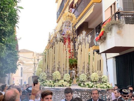 La Virgen de los Dolores, en la plaza del Cardenal Toledo