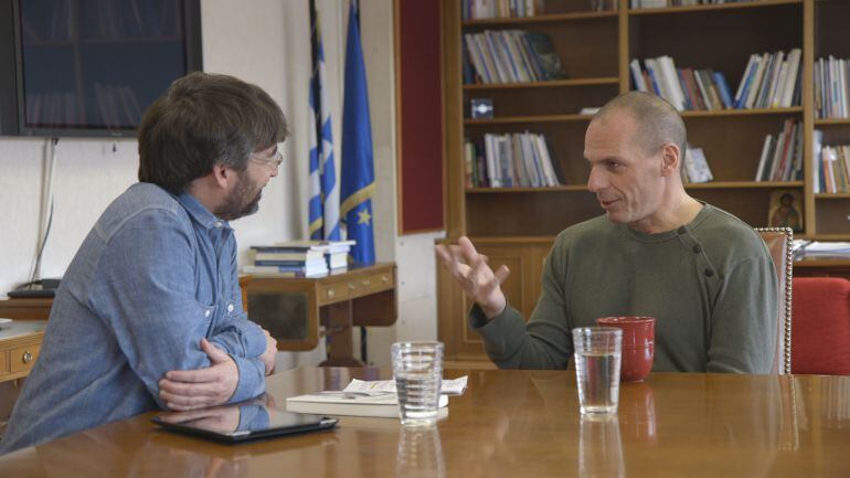 Entrevista entre Jordi Évole y Yanis Varoufakis