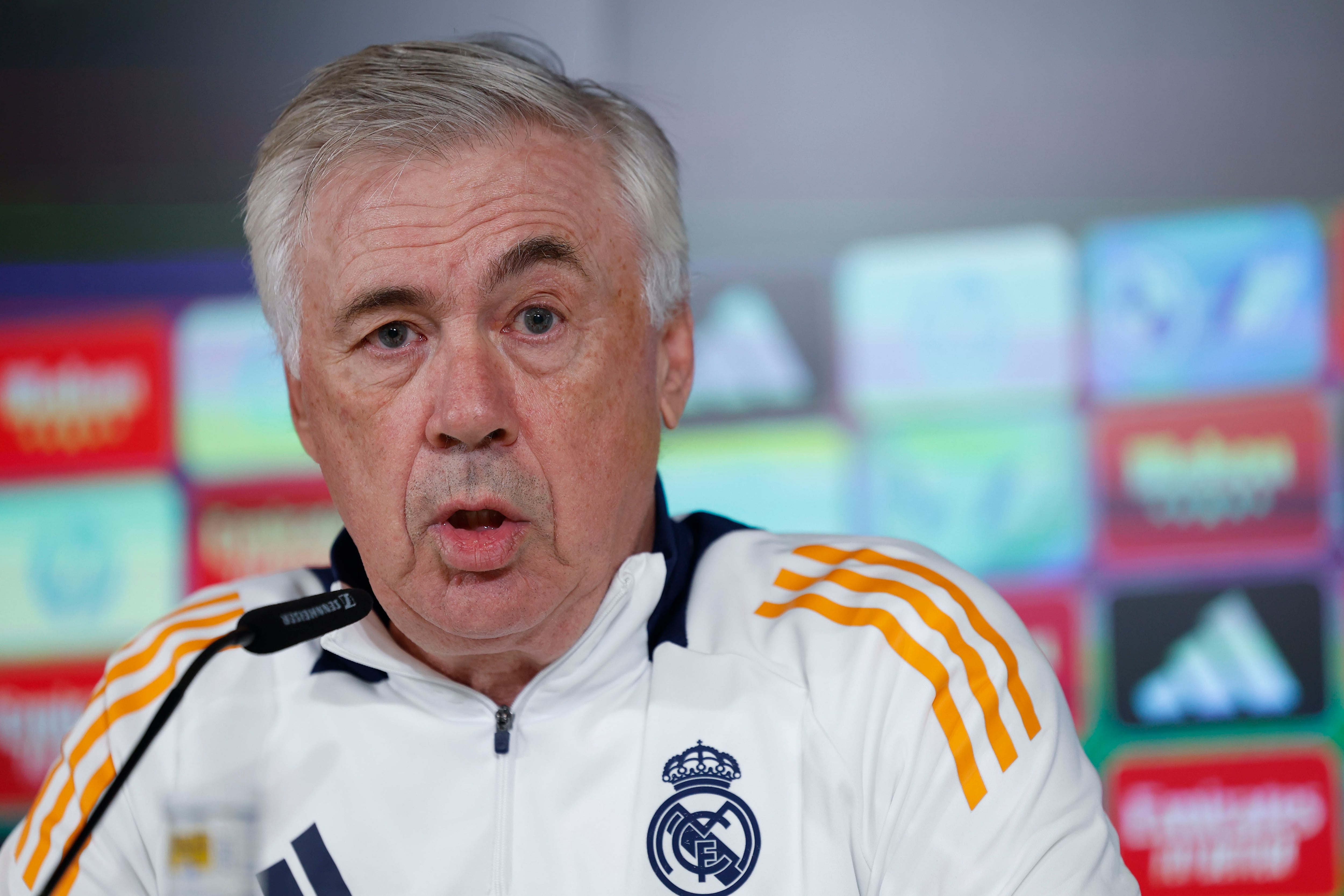 Ancelotti explica la escasez de rotaciones en el Real Madrid: "Con una plantilla de 14 o 15 da para rotar poco"