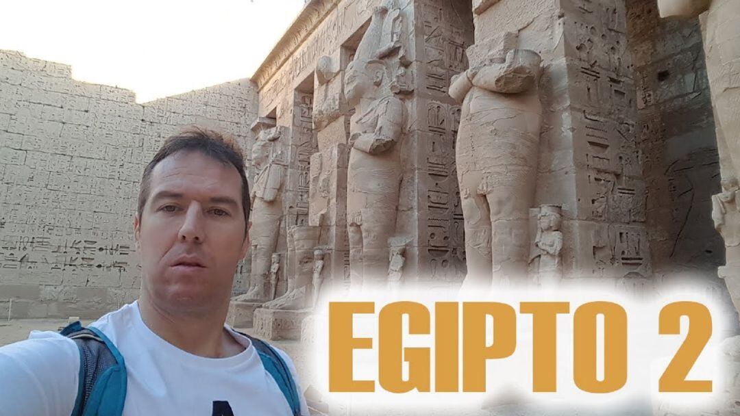 Carlos Egido, en uno de sus viajes a Egipto.