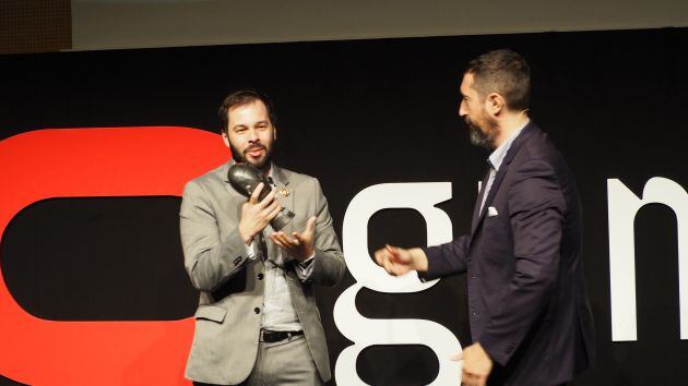 Toni Garrido, durante la entrega de premios