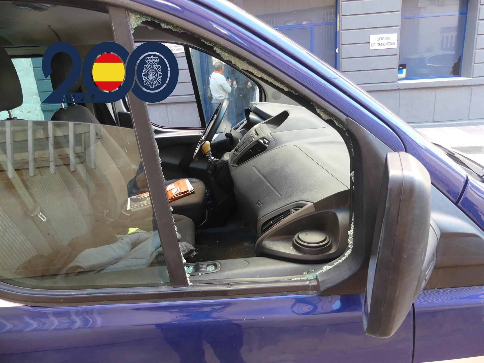 Uno de los vehículos robados