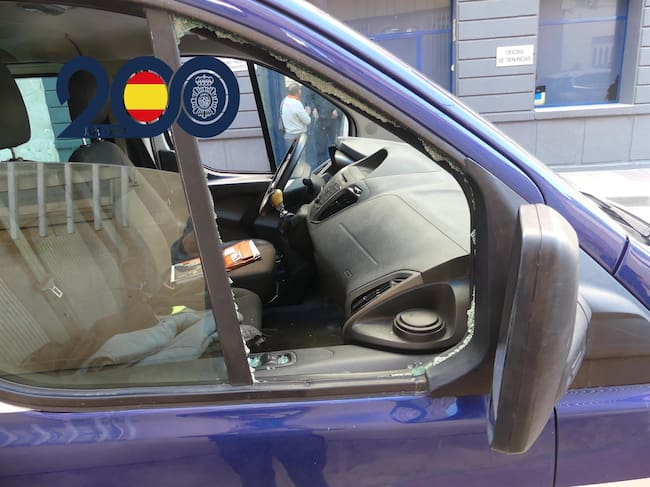 Uno de los vehículos robados