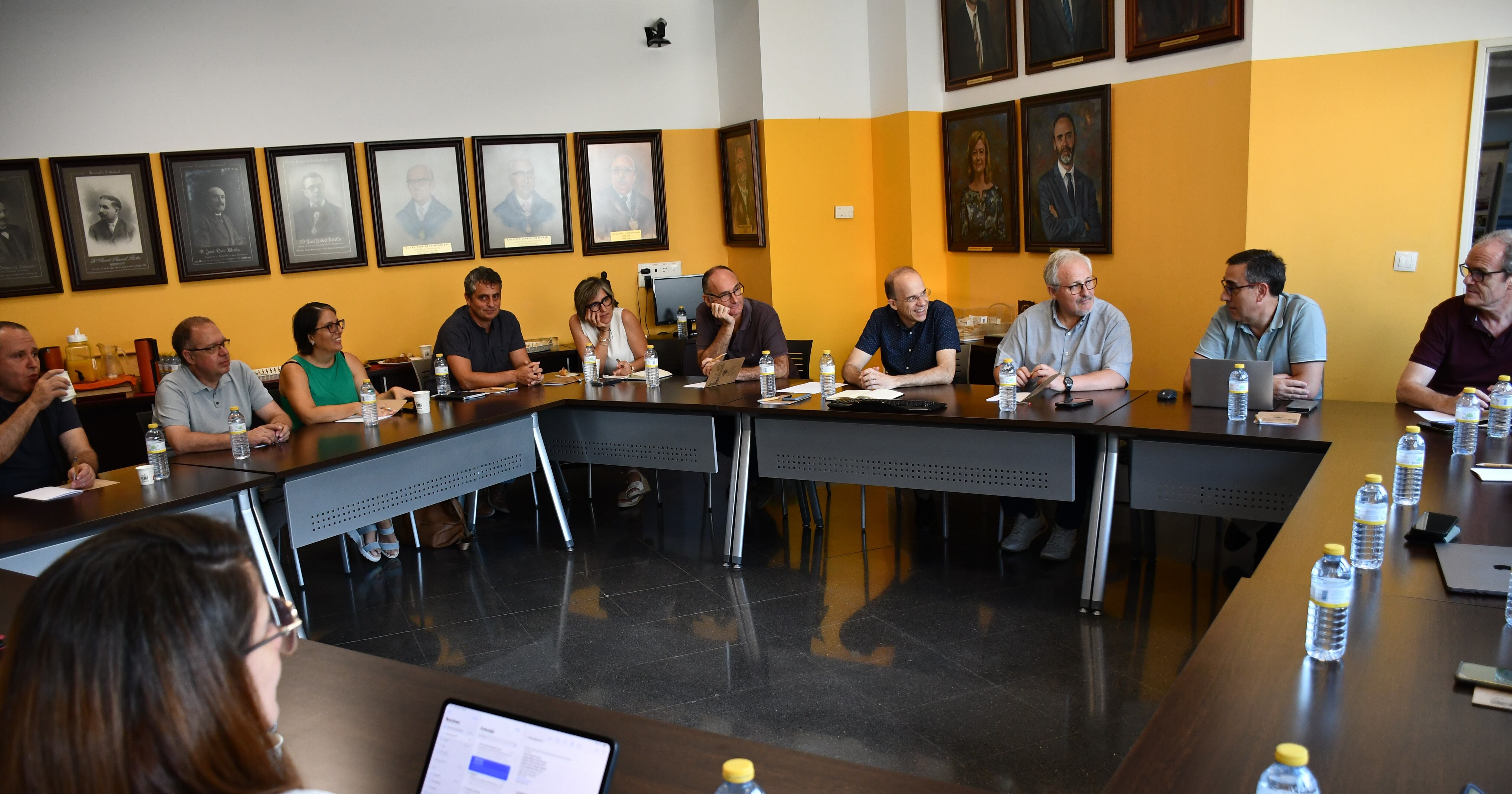 Directivos de las Escuelas Politécnicas de Alcoy y Gandía en Alcoy