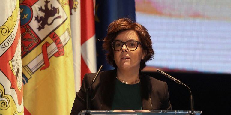 La vicepresidenta del Govern central, Soraya Sáenz de Santamaría