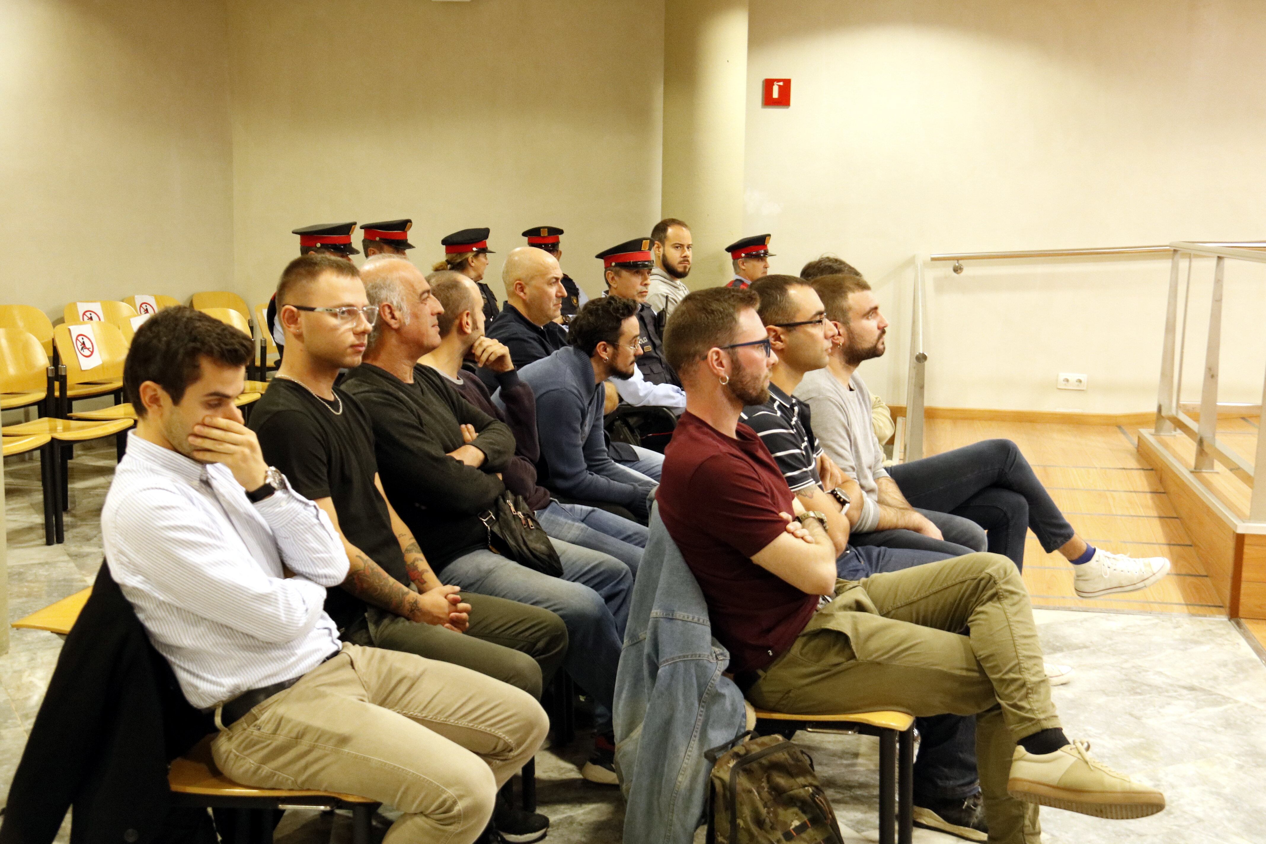 Moment del judici als onze de la subdelegació. Foto: ACN.