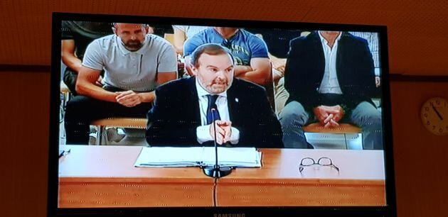 Fernando Sainz de Varanda, vicepresidente y consejero delegado del Real Zaragoza, actua como representante del club en el juicio
