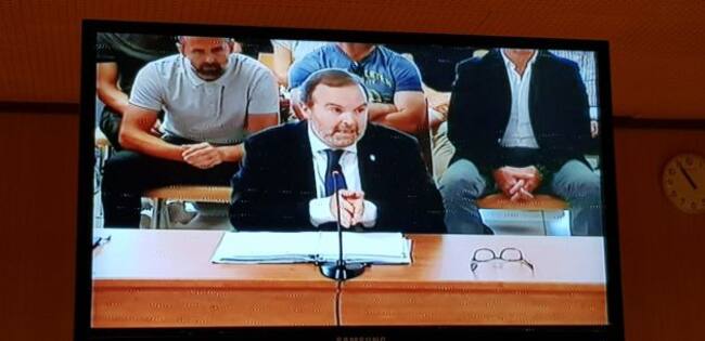 Fernando Sainz de Varanda, vicepresidente y consejero delegado del Real Zaragoza, actua como representante del club en el juicio