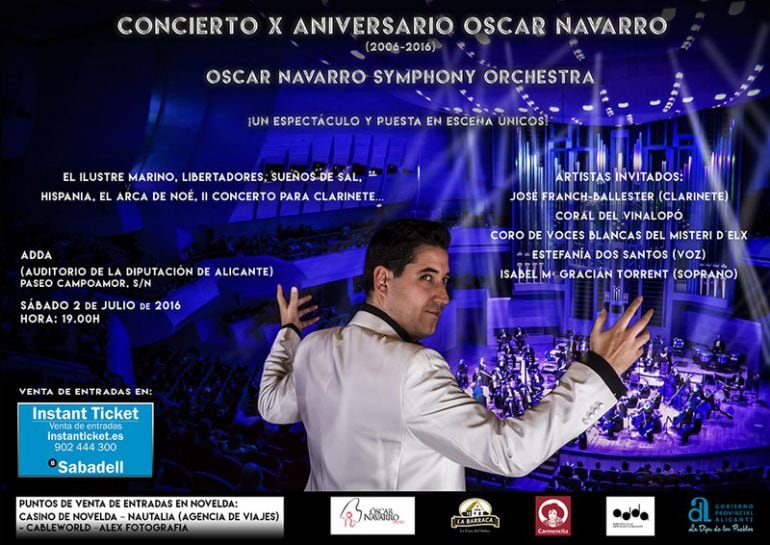 Cartel del concierto de su aniversario 