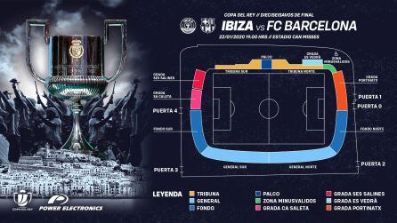 Plano de las distintas zonas que se habilitarán para los aficionados