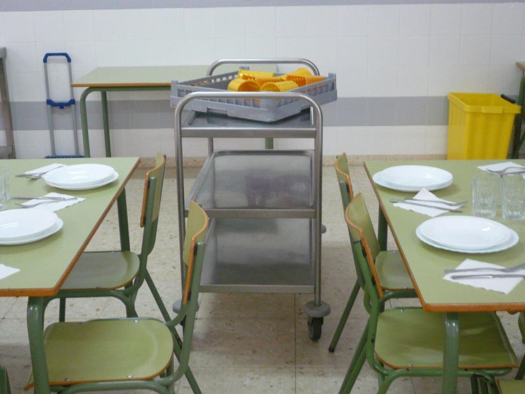 Imagen de archivo de un comedor escolar.