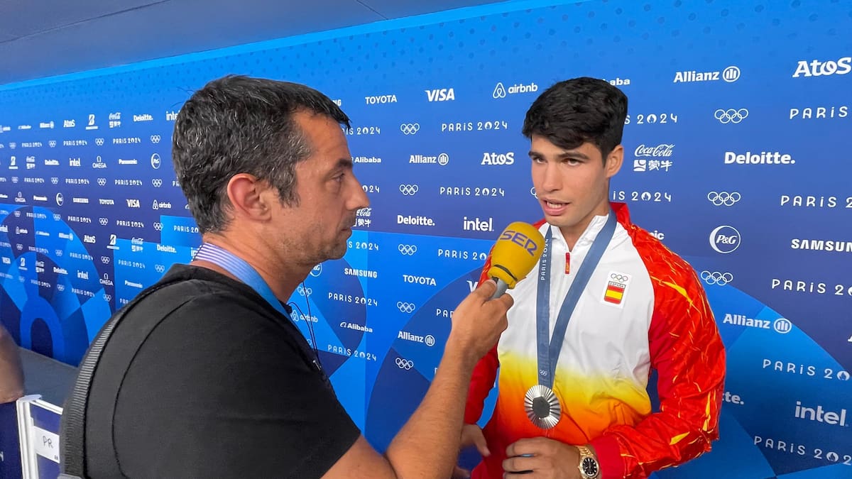 El orgullo de Carlos Alcaraz, en Carrusel, tras su medalla de plata: "Me voy con la cabeza bien alta, lo hemos dado todo"