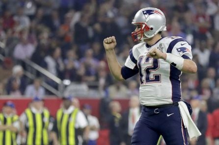 Tom Brady durante la final contra los Atlanta Falcons.