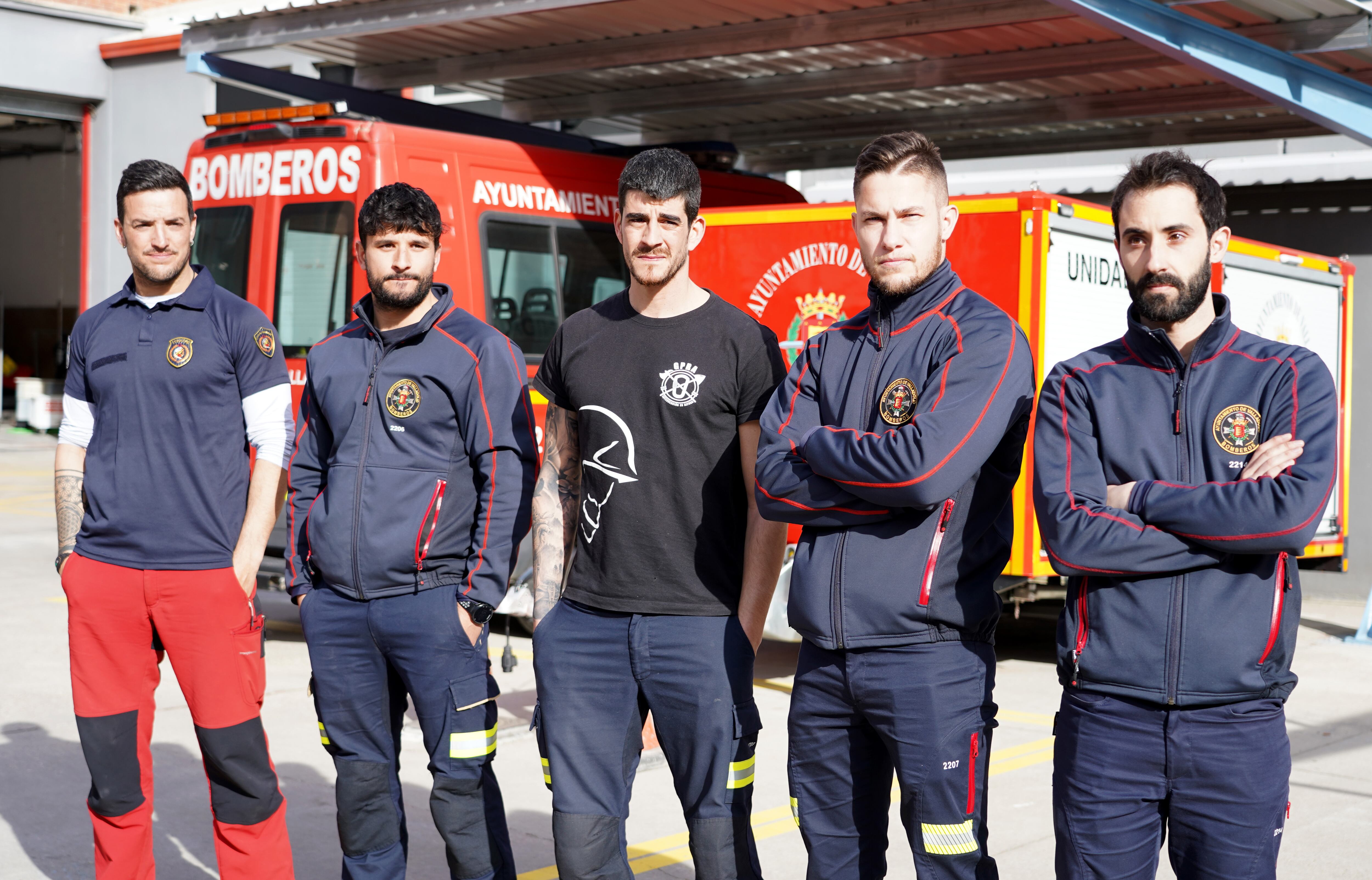 Bomberos del Ayuntamiento de Valladolid que han participado en las tareas de rescate del terremoto de Turquía