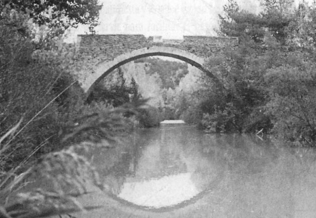 Puente del Chantre en la década de los 80 del siglo XX.