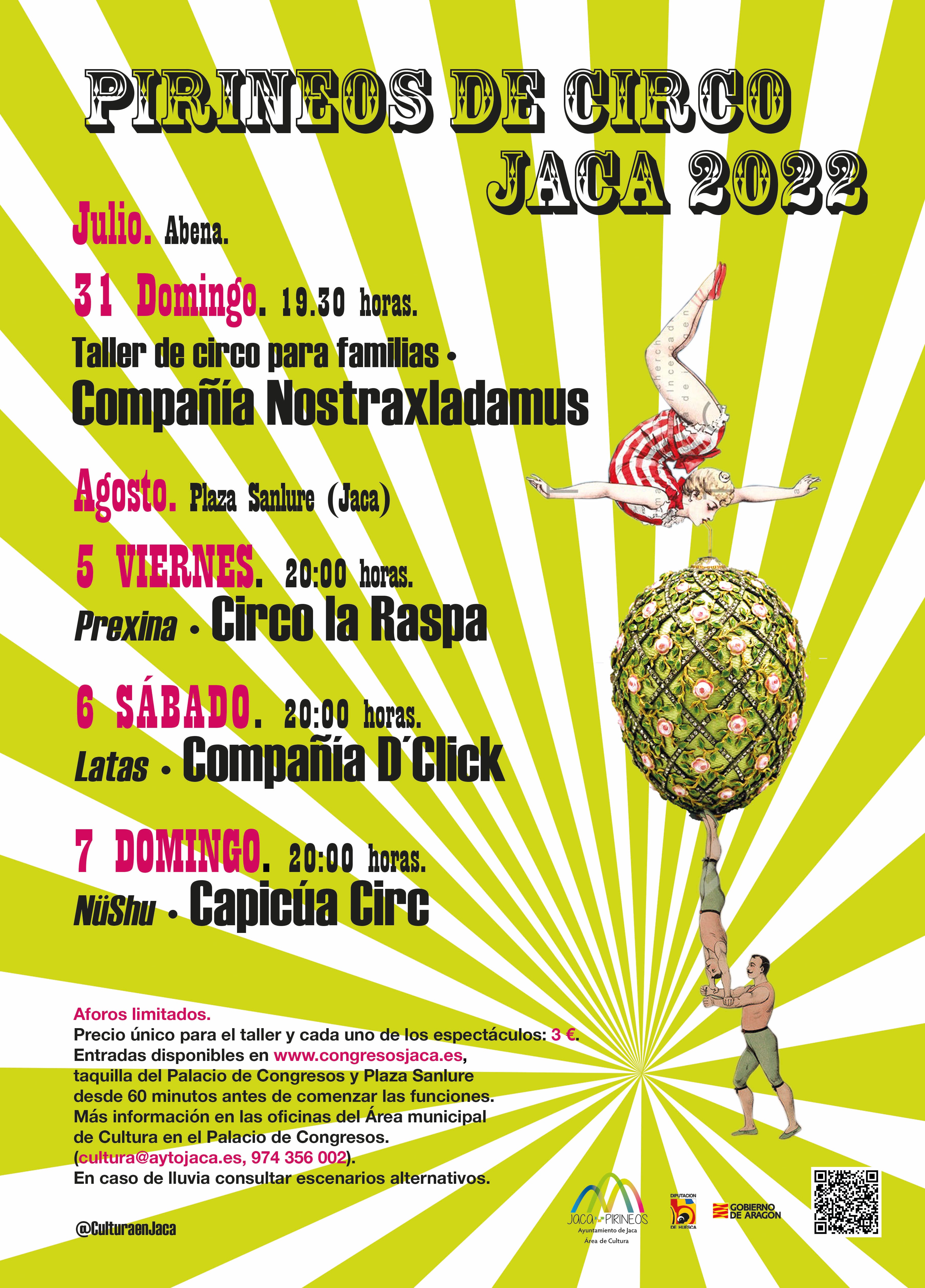 Programación del ciclo &quot;Pirineos de circo&quot;