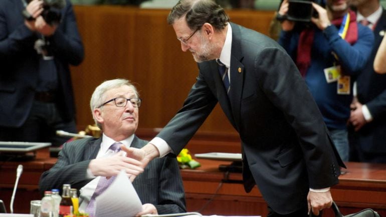 Mariano Rajoy y Jean Claude Juncker, en una fotografía de archivo.