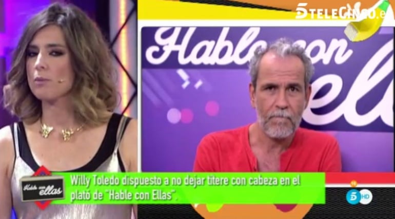 Sandra Barneda y Willy Toledo en &#039;Hable con ellas&#039;