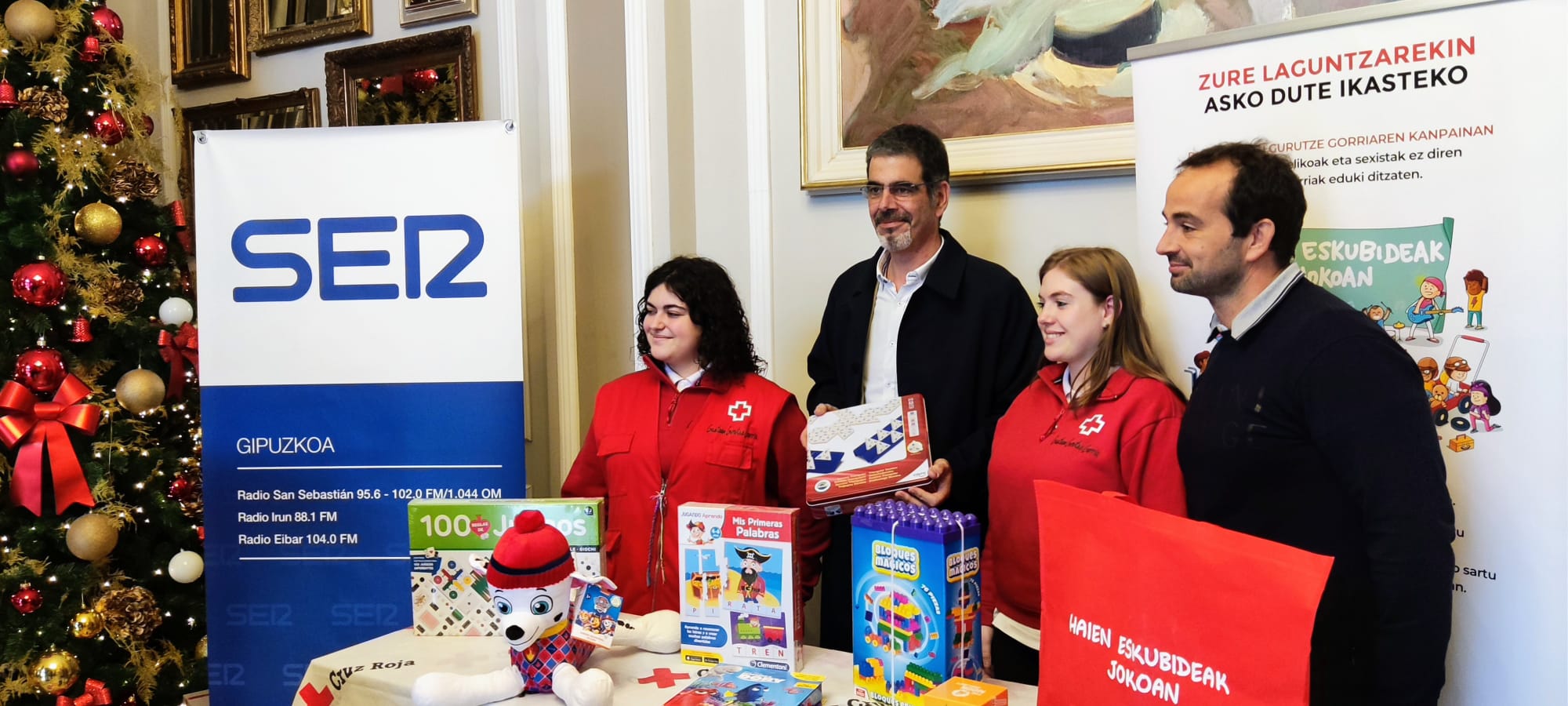 Eneko Goia en la campaña de Cruz Roja