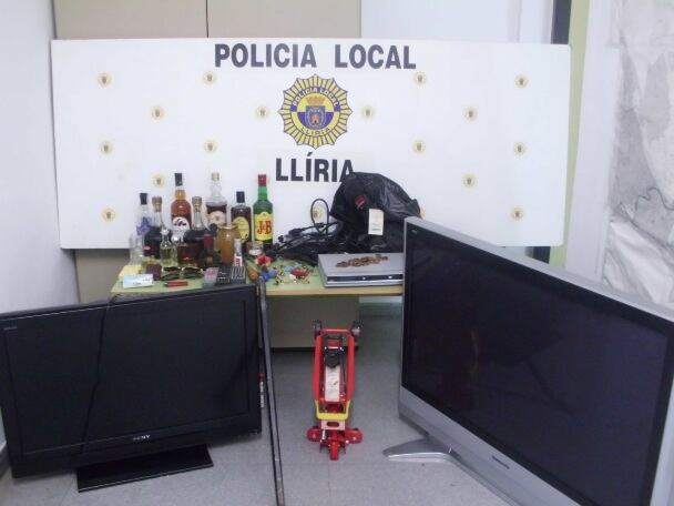 Objetos robados en asaltos a chalés