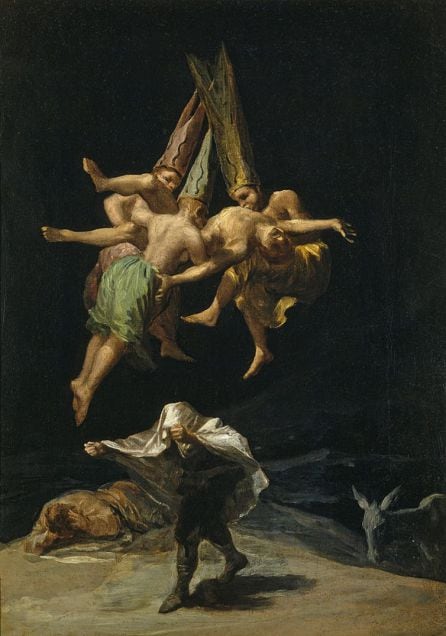 Vuelo de brujas de Francisco de Goya.