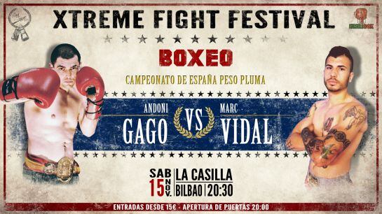 Andoni Gago defiende su título estatal de peso pluma este sábado en La Casilla