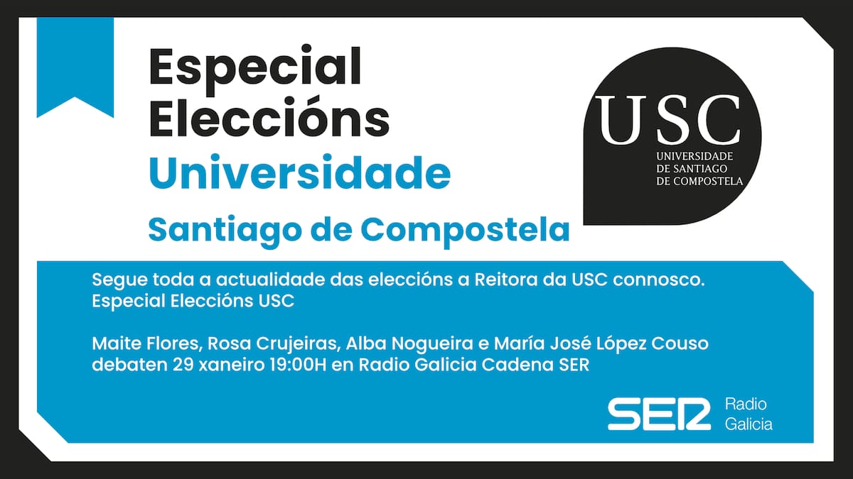 La campaña electoral de la USC, en La SER: debate entre las cuatro candidatas el 29 de enero