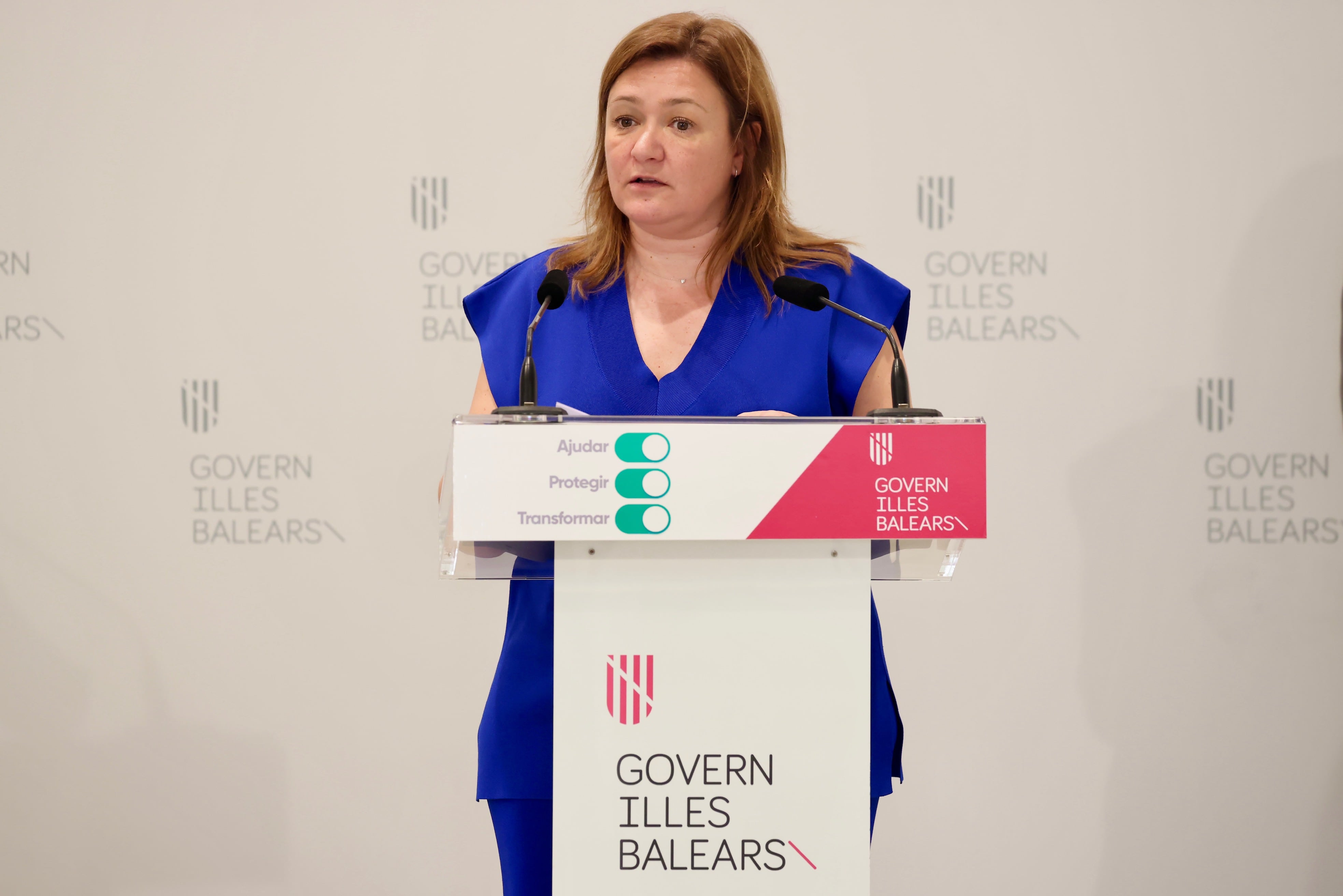 Mercedes Garrido tras el Consell de Govern