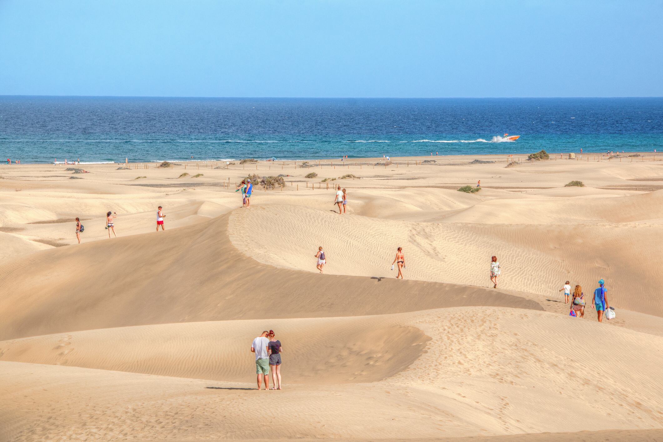 Éxito de control en el primer dispositivo especial de vigilancia en las Dunas de Maspalomas